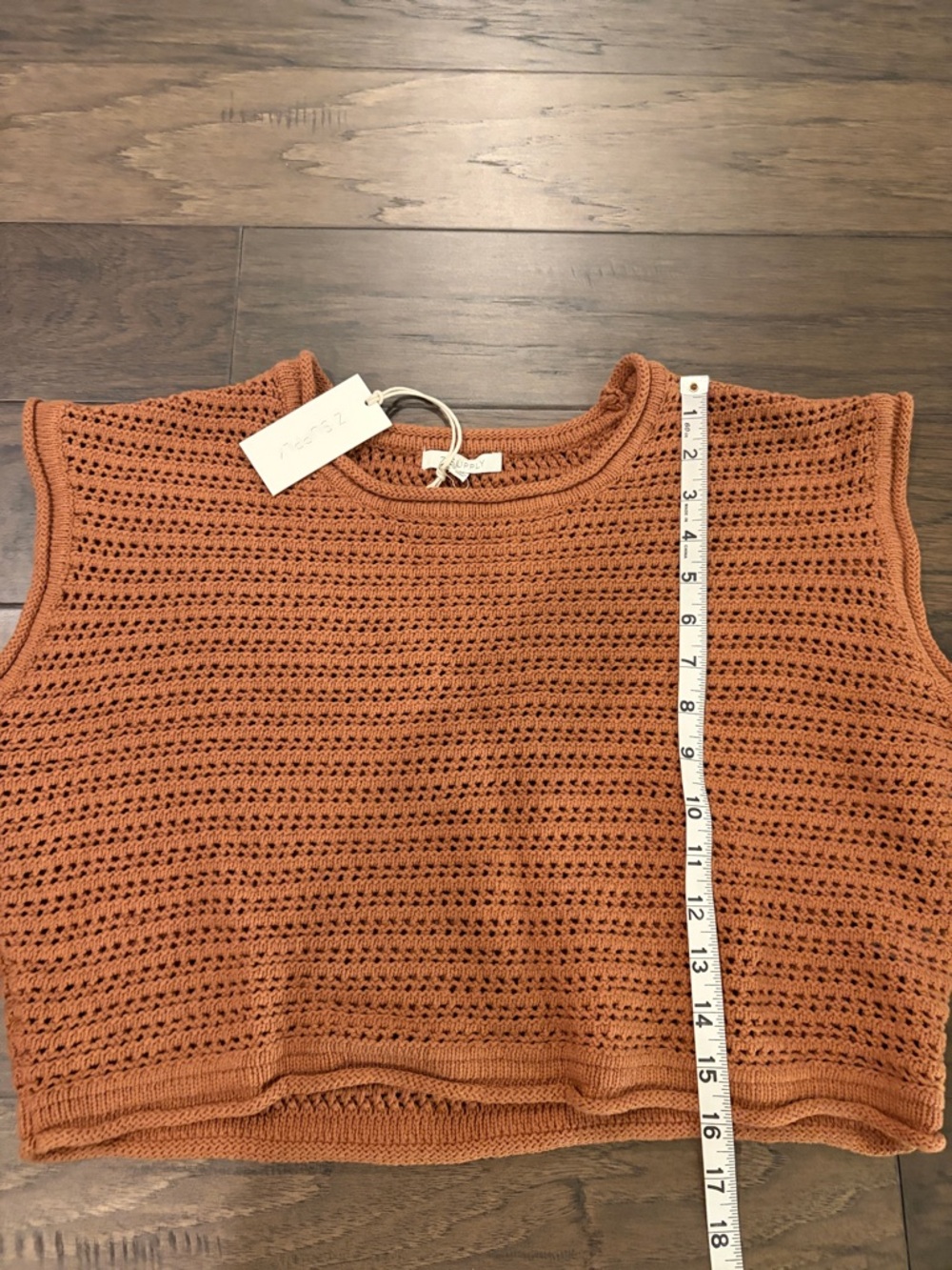 New With Tags Z Supply cropped Cotton Sweater Sz M - Picture 7 of 8